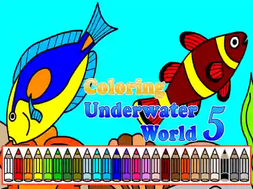 Coloring Underwater World 5 – kostenloses Online-Spiel