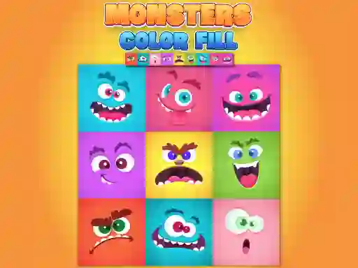 Monsters Color Fill – kostenloses Online-Spiel