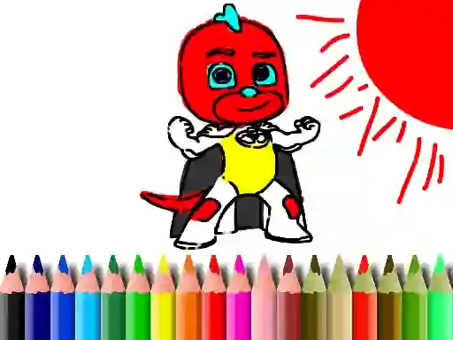 Back To School: Mask Boy Coloring – kostenloses Online-Spiel