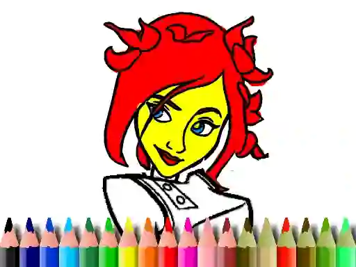 Back To School: Cute Girl Coloring – kostenloses Online-Spiel