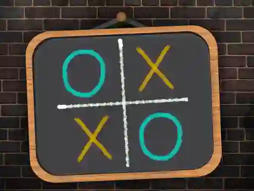 Tic Tac Toe blackboard – kostenloses Online-Spiel