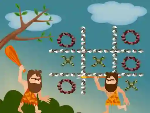 Tic Tac Toe Stone Age – kostenloses Online-Spiel