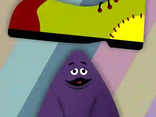 Grimace vs giant clown shoes – kostenloses Online-Spiel