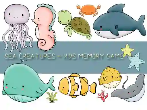 Kids Memory Sea Creatures – kostenloses Online-Spiel
