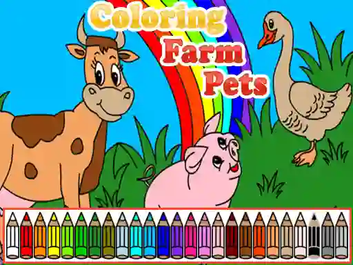Coloring Farm Pets – kostenloses Online-Spiel