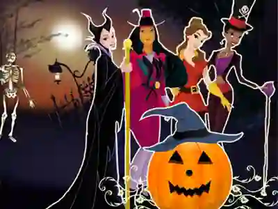 Princesses Halloween Night – kostenloses Online-Spiel