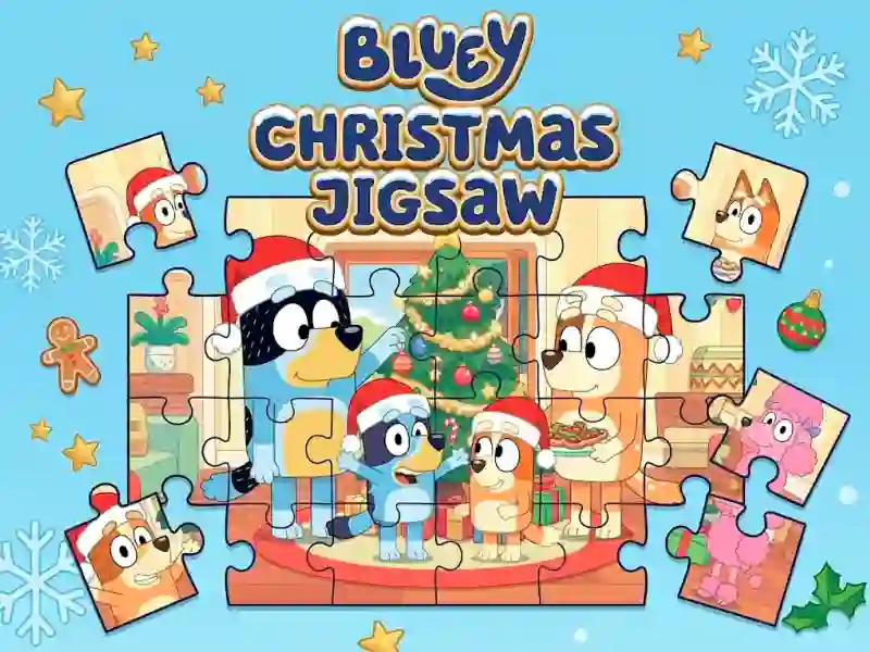 Bluey Christmas Jigsaw – kostenloses Online-Spiel