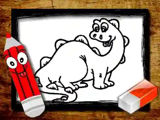 Back To School: Dinosaur Coloring Book – kostenloses Online-Spiel