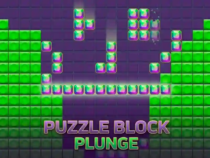 Puzzle Block Plunge – kostenloses Online-Spiel