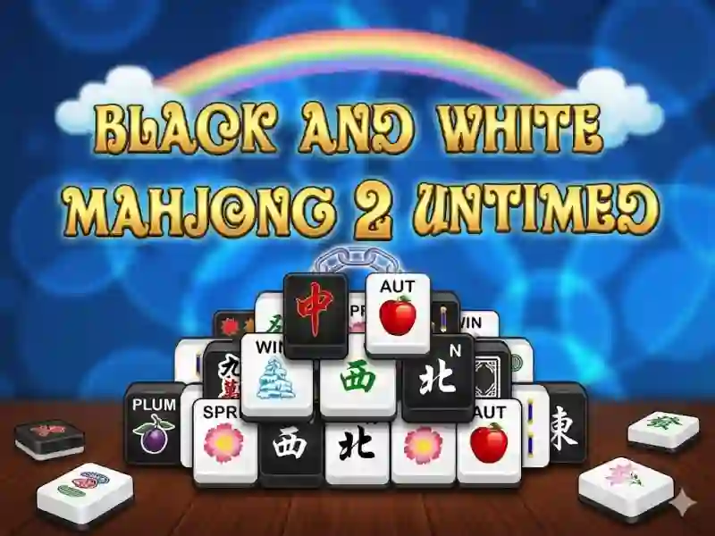 Mahjong Black White 2 Untimed – kostenloses Online-Spiel