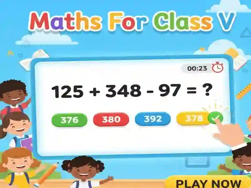Maths For Class V – kostenloses Online-Spiel