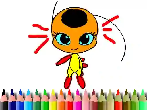 Back To School: Dotted Girl Coloring – kostenloses Online-Spiel