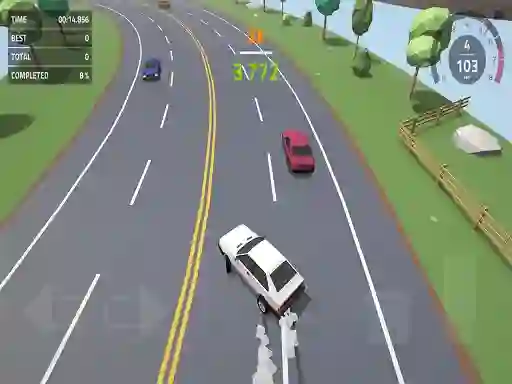 Polygon Drift: Endless Traffic Racing – kostenloses Online-Spiel