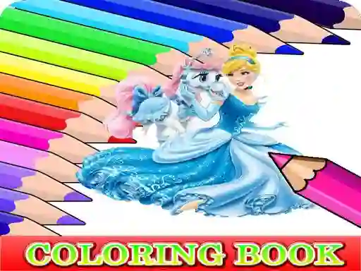 Coloring Book for Cinderella – kostenloses Online-Spiel