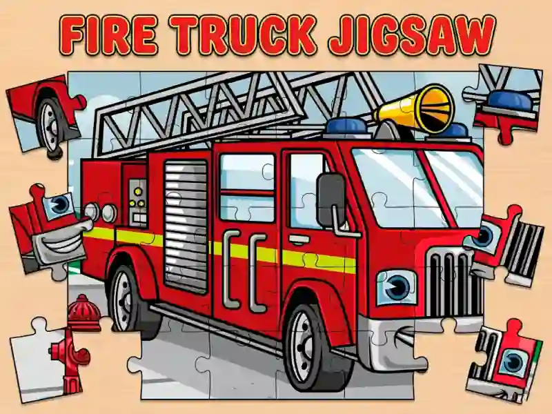 Fire Truck Jigsaw – kostenloses Online-Spiel