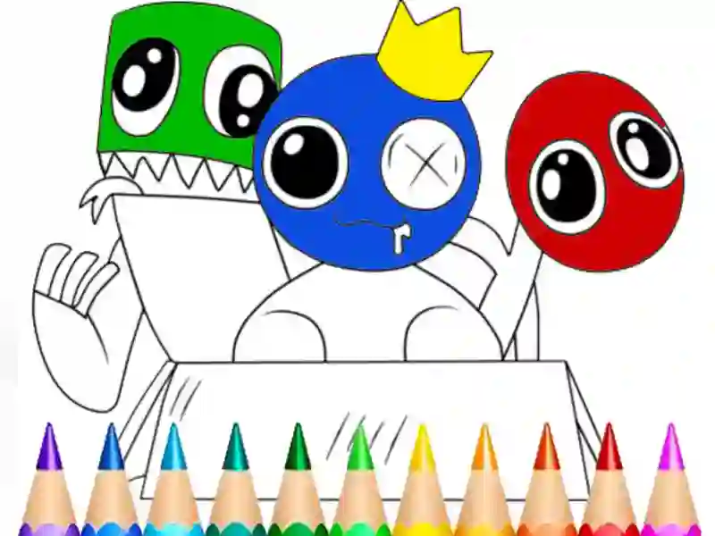 Rainbow Friends Coloring Book – kostenloses Online-Spiel