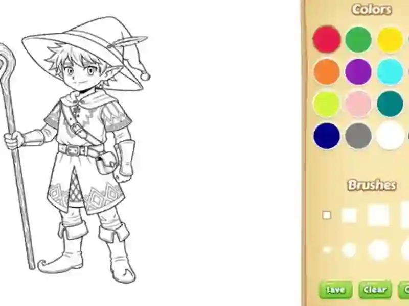 Elf Coloring Book – kostenloses Online-Spiel