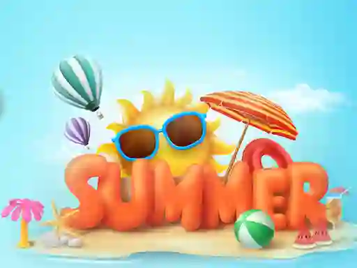 Happy summer jigsaw puzzle – kostenloses Online-Spiel