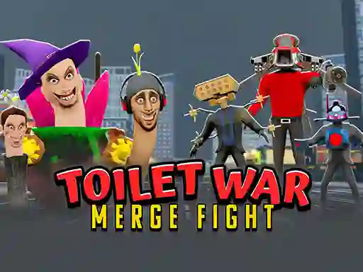 Toilet War: Merge Skibidi – kostenloses Online-Spiel