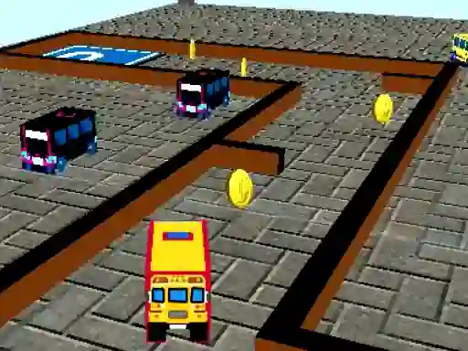 School Bus 3D Parking – kostenloses Online-Spiel