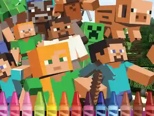 4GameGround Minecraft Coloring – kostenloses Online-Spiel