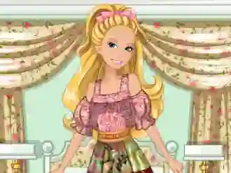 Barbie's Patchwork Peasant Dress – kostenloses Online-Spiel