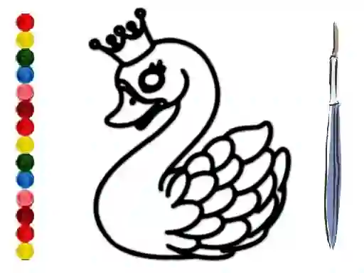 Back To School: Swan Coloring Book – kostenloses Online-Spiel