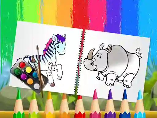 Funny Animals Coloring Book – kostenloses Online-Spiel