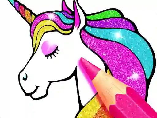 Unicorn Coloring Book Glitter – kostenloses Online-Spiel