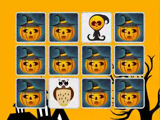 Kids Memory Game Halloween – kostenloses Online-Spiel