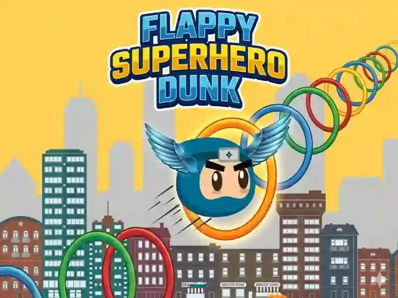 Flappy Superhero Dunk – kostenloses Online-Spiel
