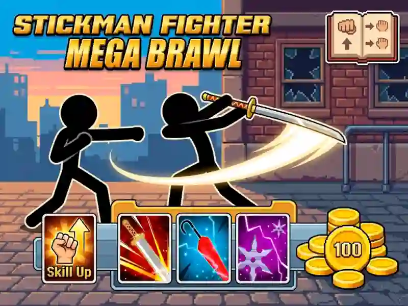 Stickman Fighter Mega Brawl – kostenloses Online-Spiel