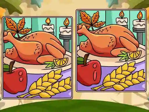 Thanksgiving Spot The Differences – kostenloses Online-Spiel
