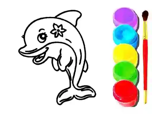 Dolphin Coloring Book – kostenloses Online-Spiel