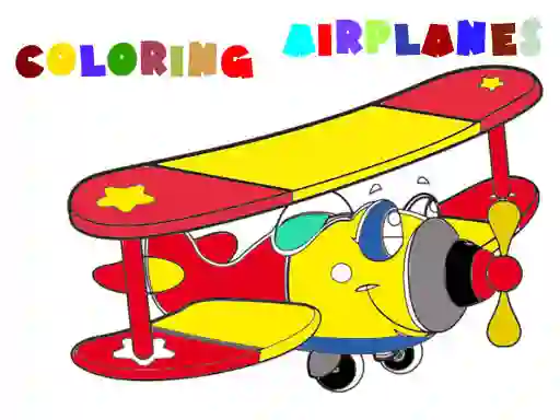 Coloring Book Airplane 2 – kostenloses Online-Spiel