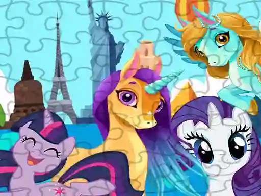 Unicorns Travel The World Puzzle – kostenloses Online-Spiel