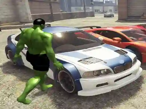 Chained Car vs Hulk – kostenloses Online-Spiel