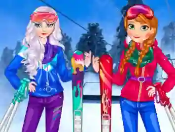 Princesses At Ski – kostenloses Online-Spiel