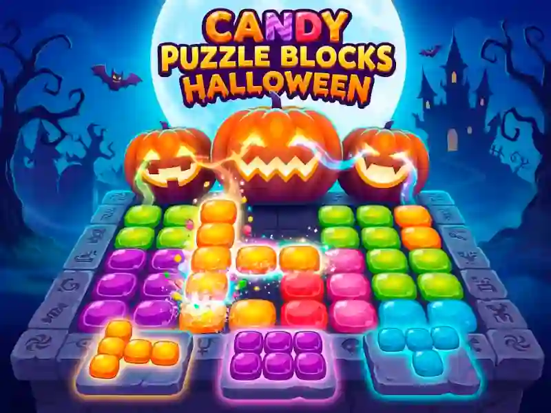 Candy Puzzle Blocks Halloween – kostenloses Online-Spiel