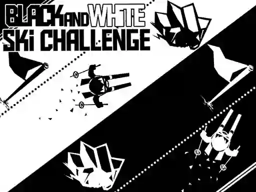 Black and White Ski Challenge – kostenloses Online-Spiel