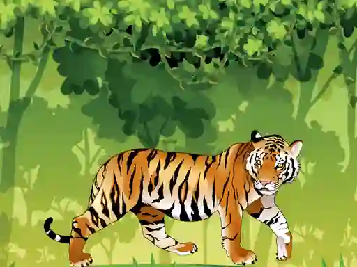 Angry Tiger Coloring – kostenloses Online-Spiel