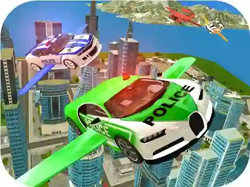 Flying Police Car Simulator – kostenloses Online-Spiel