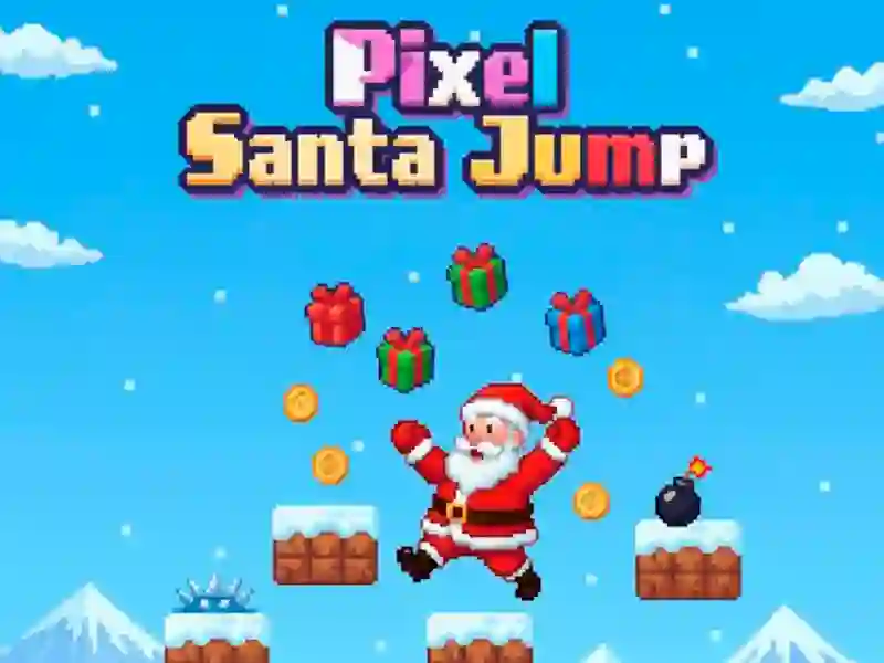 Pixel Santa Jump – kostenloses Online-Spiel