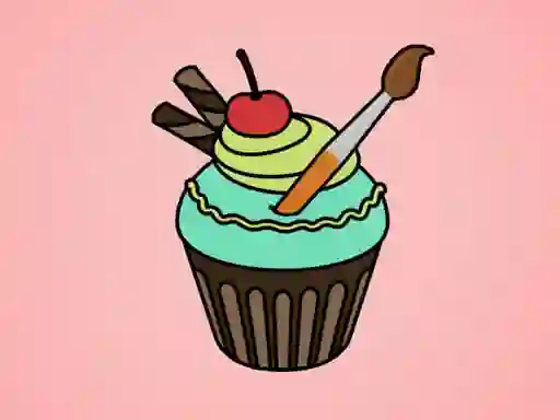 Yummy Cupcake Coloring – kostenloses Online-Spiel