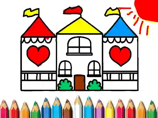 Back To School Coloring Book DOLL HOUS – kostenloses Online-Spiel