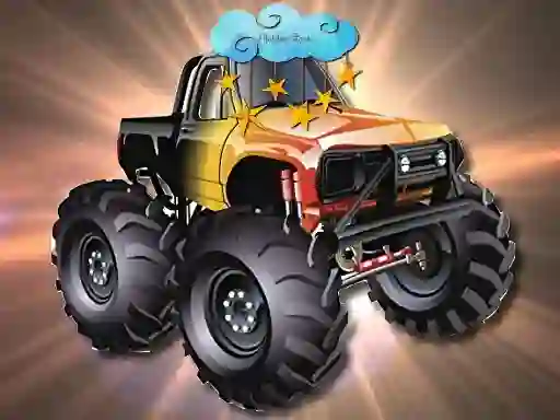Cartoon Trucks Hidden Stars – kostenloses Online-Spiel