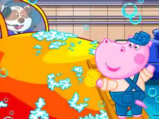 Hippo Car Service Station – kostenloses Online-Spiel