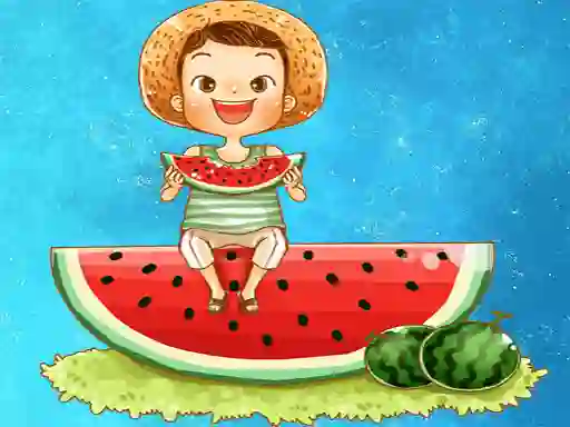 Watermelon and Drinks Puzzle – kostenloses Online-Spiel