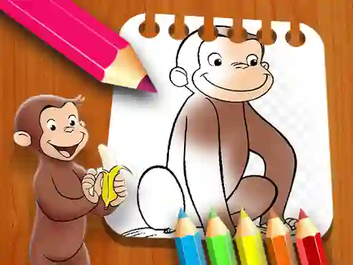 Curious George Coloring Book – kostenloses Online-Spiel