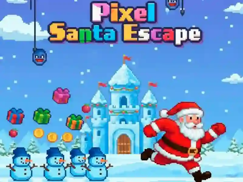 Pixel Santa Escape – kostenloses Online-Spiel